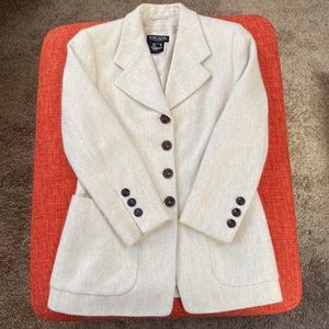 ESCADA Ivory Angora Wool Blazer